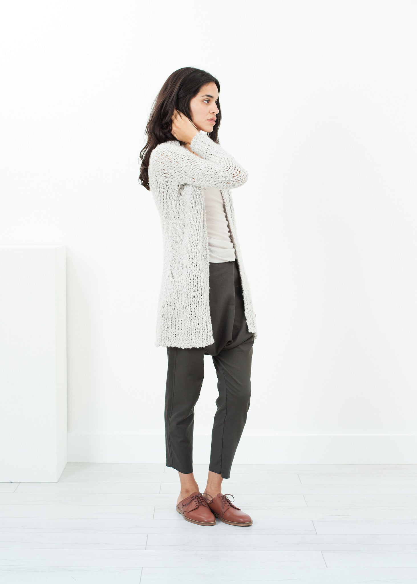 Bulk Stitch Cardigan in Cloud