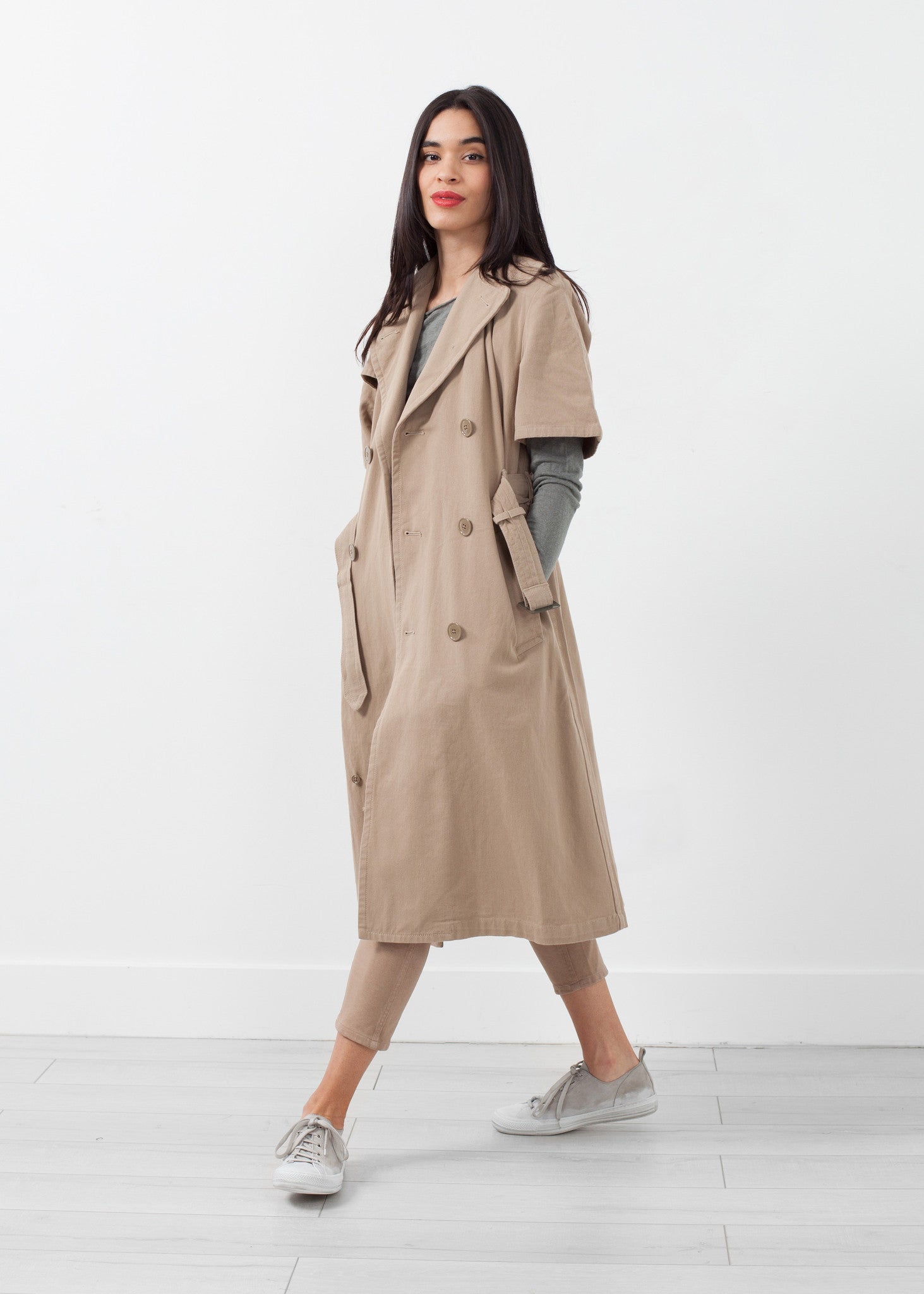 Rolled Sleeve Trenchcoat